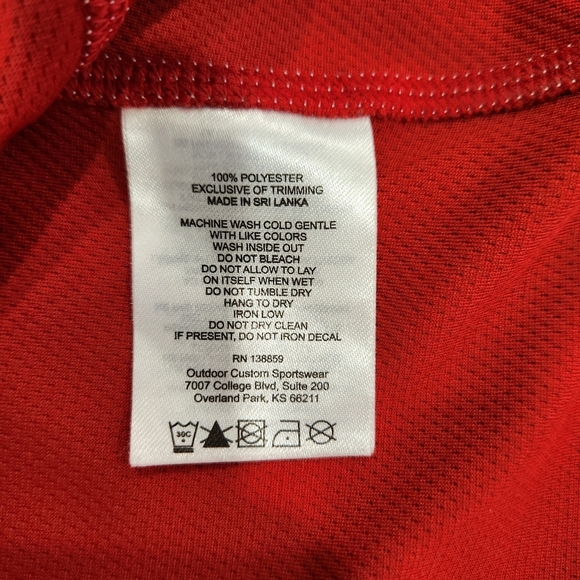 Columbia Golf Omni-Wick Shotgun Pullover Jacket 1/4 Zip Red Mens Medium - Picture 7 of 12